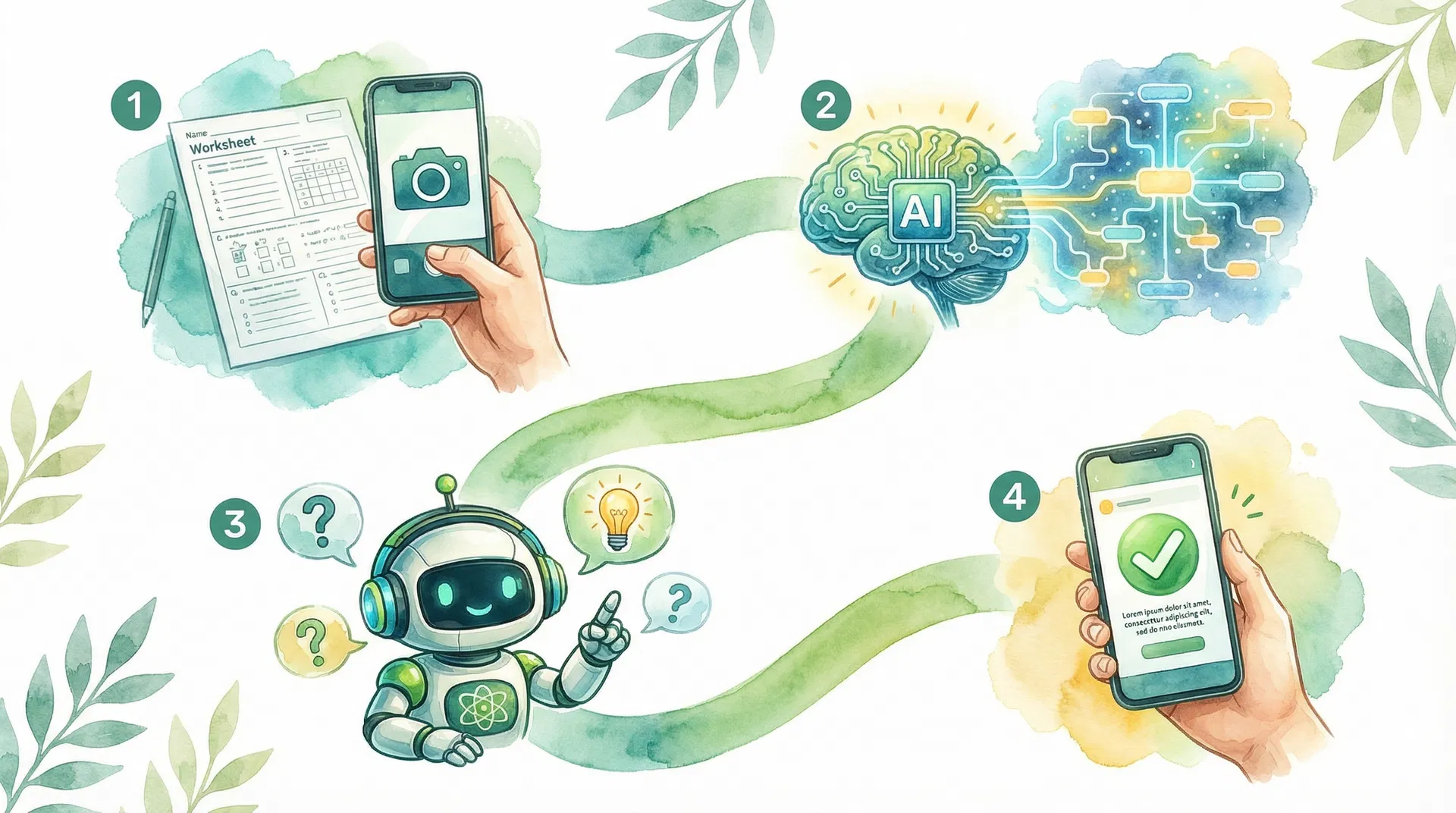 How AI Tutoring VIP works — 4 steps